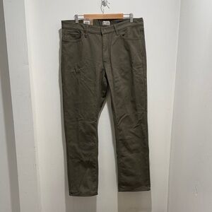 NWT Weatherproof Vintage Flannel Lined Jeans Men’s 36/32 Green Winter Warm Pants